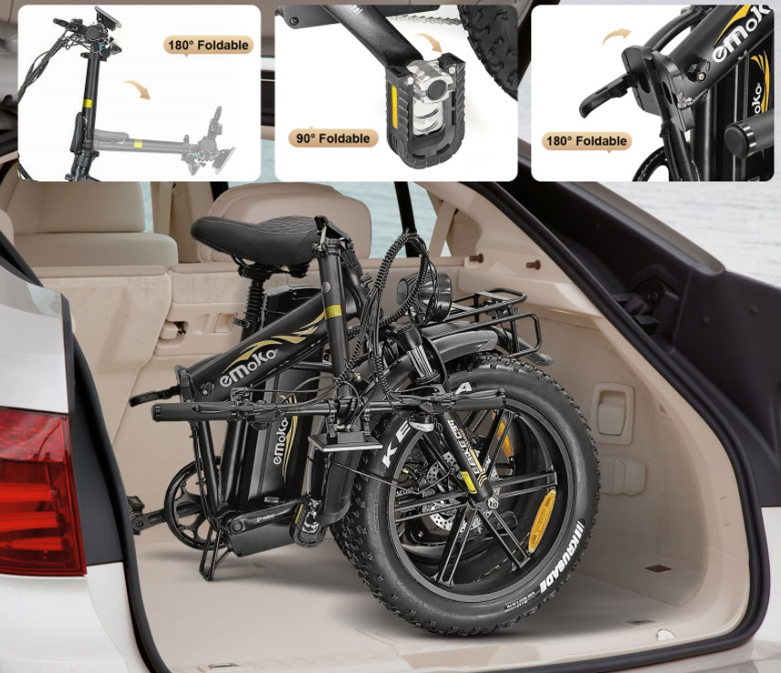 emoko c94 long range cargo ebike: 200km range for food delivery & heavy loads