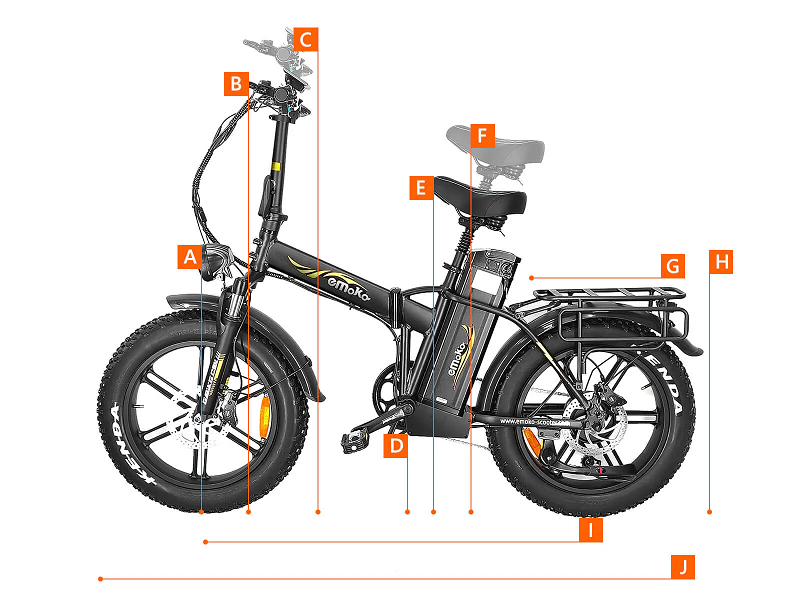 emoko c94 long range cargo ebike: 200km range for food delivery & heavy loads