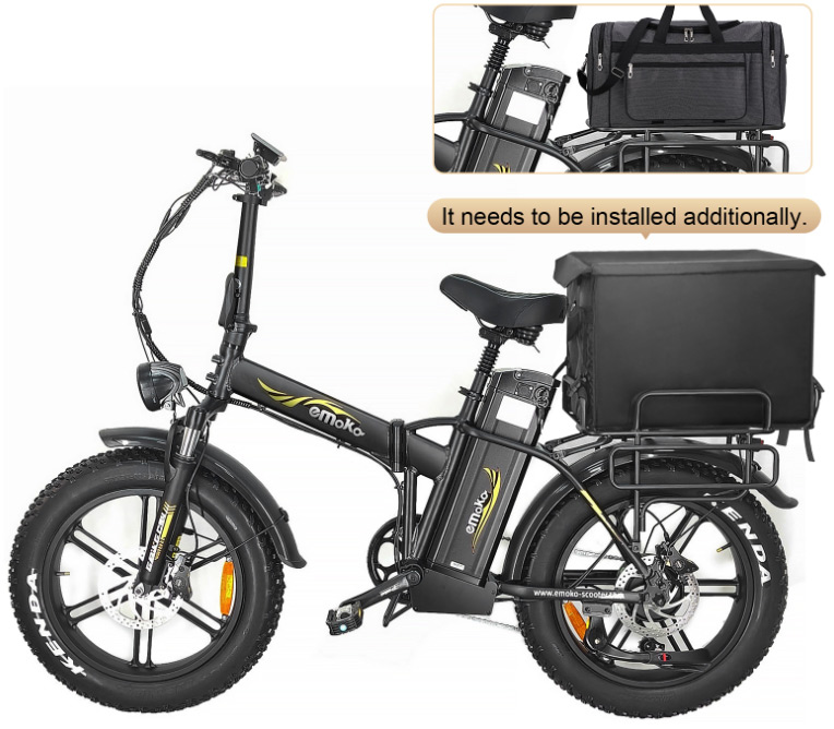 emoko c94 long range cargo ebike: 200km range for food delivery & heavy loads